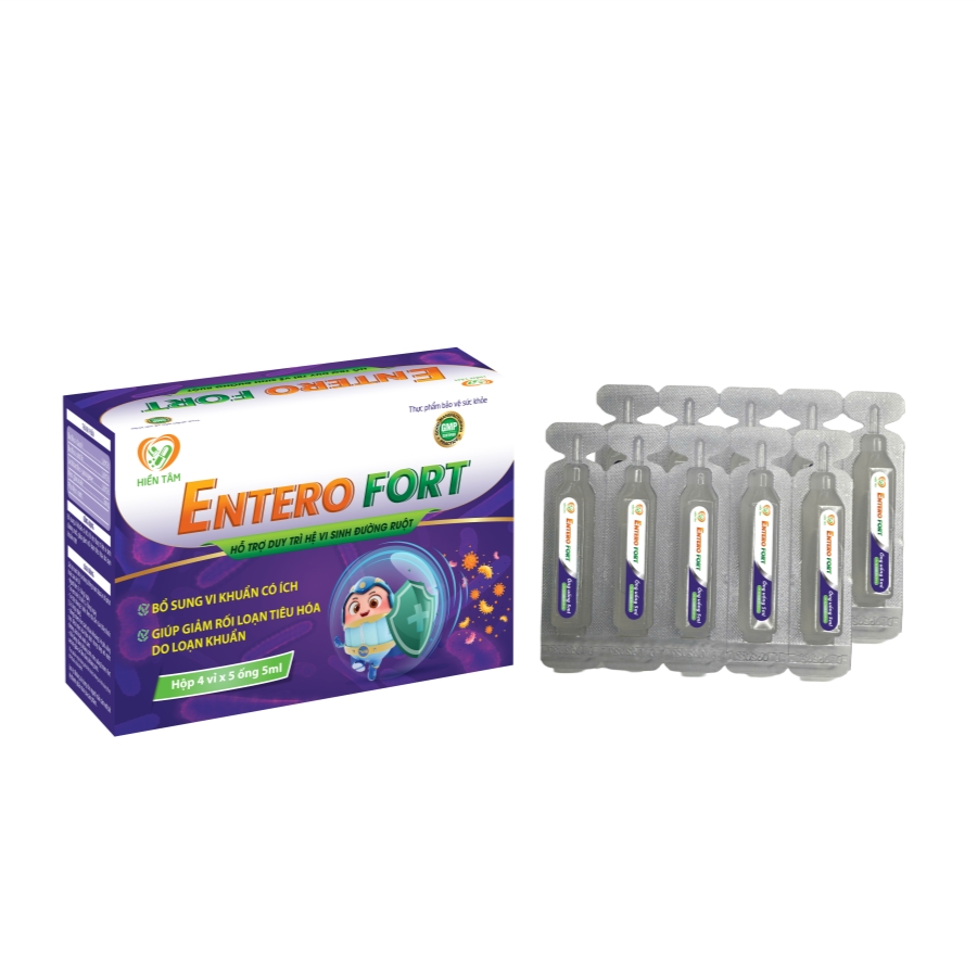 Hỗ trợ duy trì hệ vi sinh đường ruột ENTERO FORT